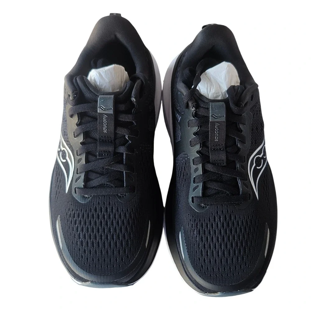 Saucony Guide 18 Womens Running Black White S11009-100 Size 7.5 X Wide - XL